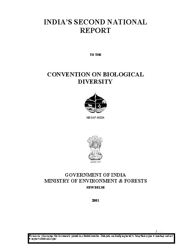 Second National Report